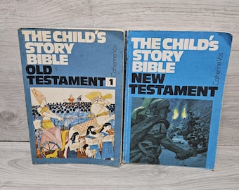 The Childs Story Bible Vintage Old & New Testament 1 Books Catherine Vos Picture Books Christian 1980s