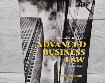 Smith and Keenan's Advanced Business Law By Denis Keenan Tenth Ed 1997 Paperback