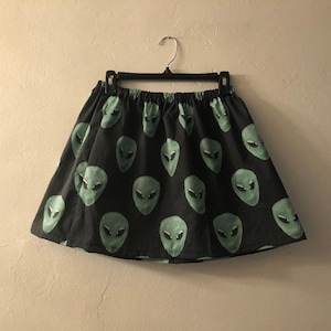 Alien head cool handmade skirt