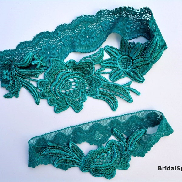 Emerald Green Garter Etsy