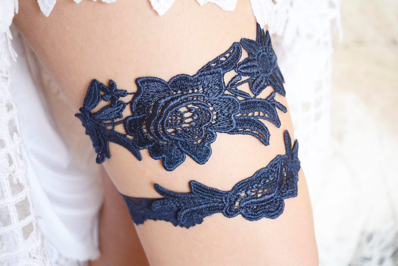 Bridal Toss Garters Blue Garter Set Blue Garter Belt Bridal Blue Lace Garter Set Wedding Set Of Garter Blue Gift Lace Lingerie For Brides