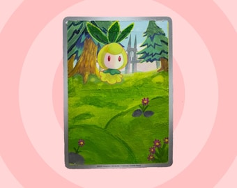 Hand-painted Petilil Trading Card