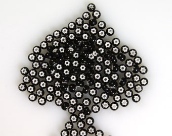 Size 6/0 Jet Black Star Core Seed Beads Preciosa Cornelian Star Beads 10g