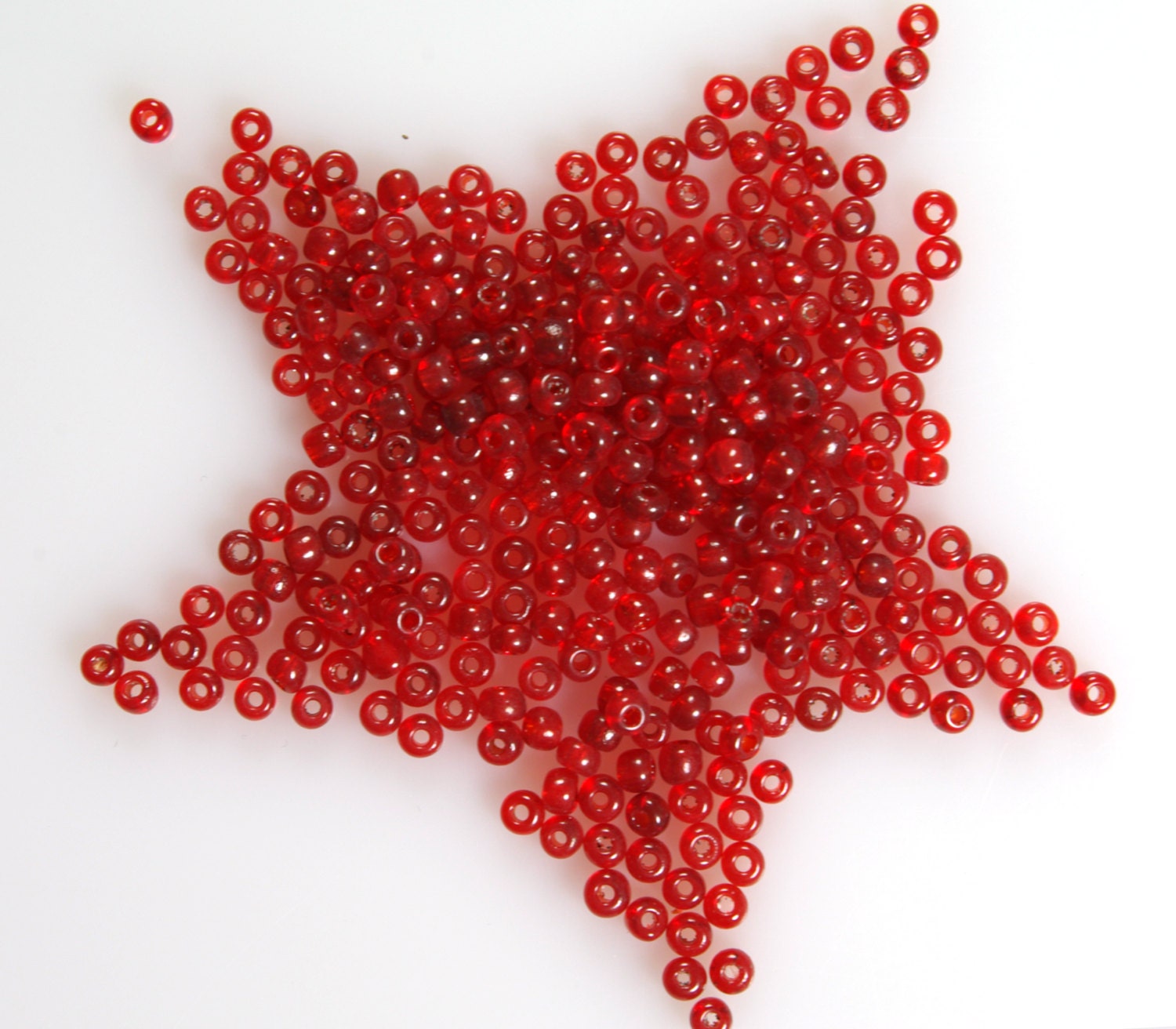 Bille de Verre Perle de Rocaille Tila 5MM Miyuki Rouge Opaque Picasso 2