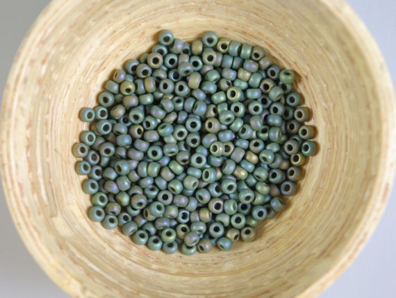 Perles De Rocaille 8/0 Couleur Ardoise - Lot Pour Création De Bijoux, Broderie Ou Perlage