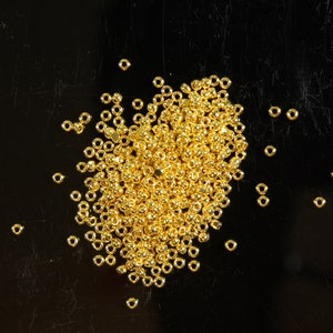 3g Size 11/0 24k Gold Czech True Cut Charlottes Permanent Finish Precious Metal Seed Beads