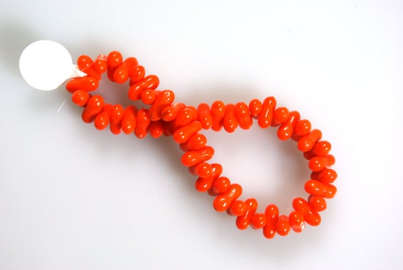 チェコかぼちゃ型ビーズ 350円☆チェコガラスビーズ 多面ビーコン パンプキン2個 チェコビーズ