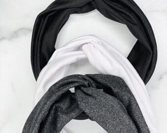 Fascia per capelli Black Loop: fascia elastica morbida come il burro per l'allenamento