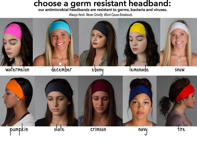 Custom Printed Number Headbands Team Number Headbands Etsy