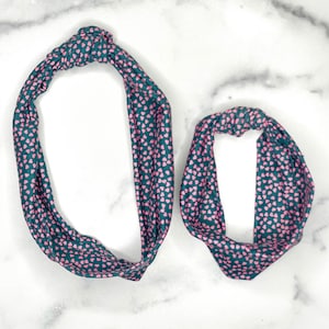 Mommy & Me Top Knot Baby Toddler Adult Matching Headband Gift Set