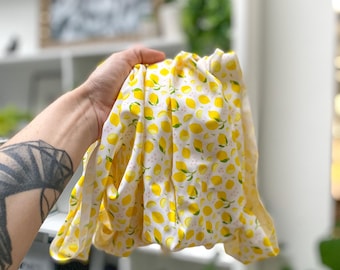 Fascia per yoga con stampa di limoni: fascia per allenamento antiscivolo