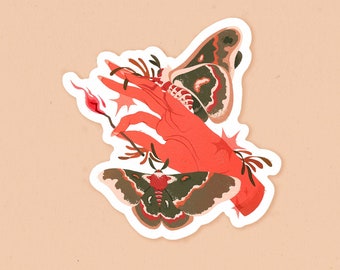 Moths to Flame Waterproof Vinyl Sticker