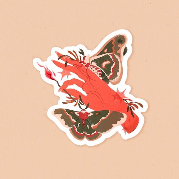 Moths to Flame Waterproof Vinyl Sticker