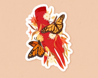 Monarchs Waterproof Vinyl Sticker