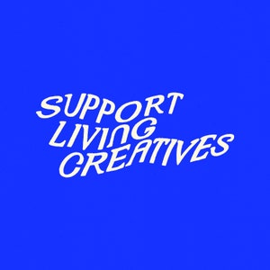 Support Living Creatives Blue Waterproof Vinyl Sticker image 2