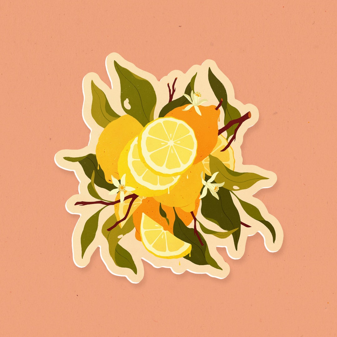 Lemons Waterproof Vinyl Sticker - Etsy