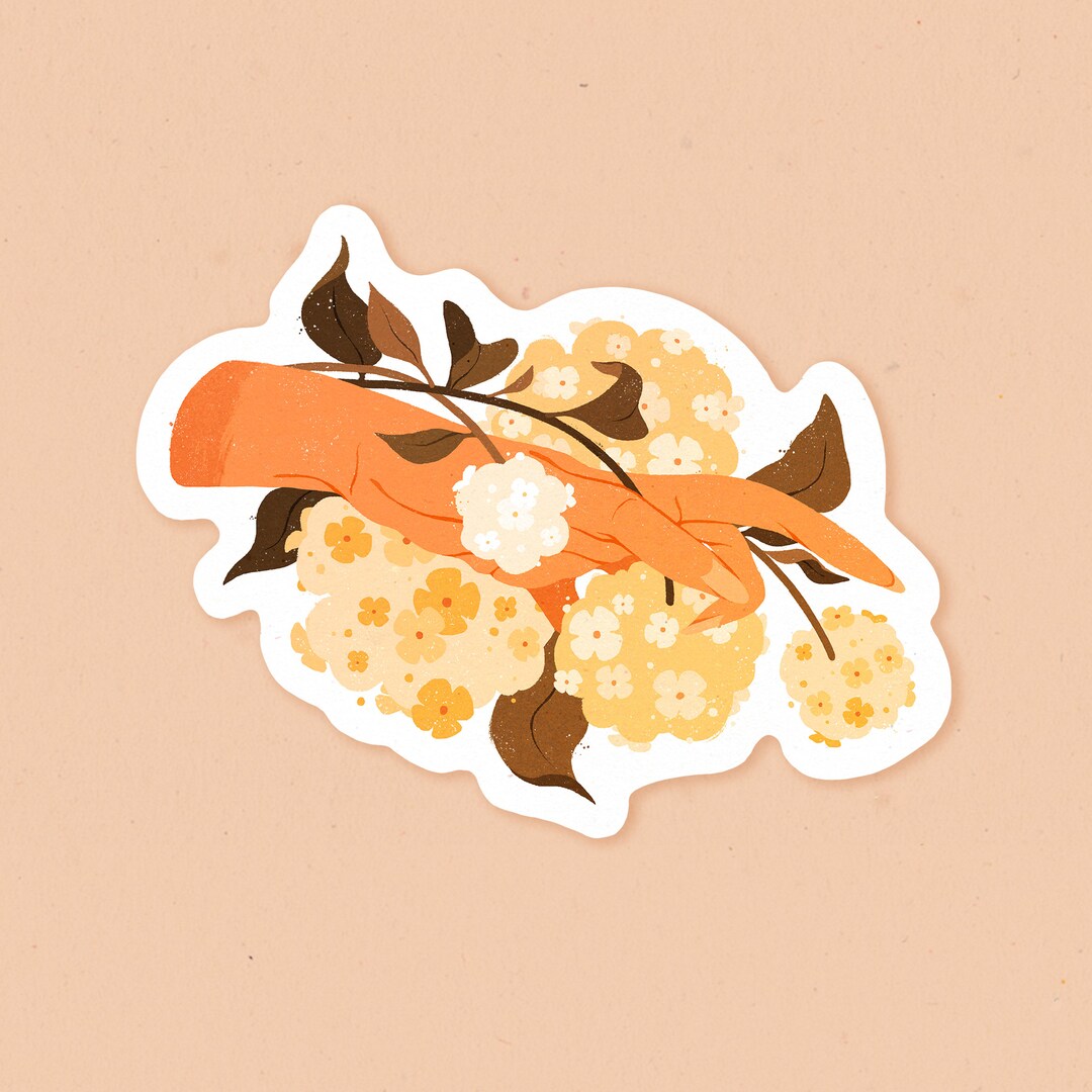 Hydrangeas Waterproof Vinyl Sticker - Etsy