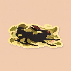 Black Rabbit 3.5&quot; Waterproof Vinyl Sticker