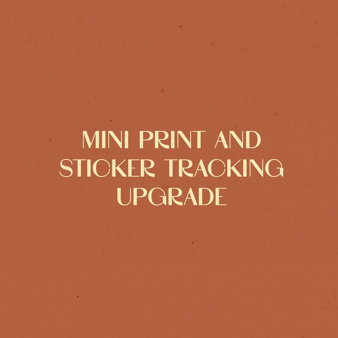 Mini Print and Sticker Tracking Upgrade - Etsy
