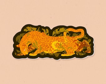 Leopard 3.5" Waterproof Vinyl Sticker