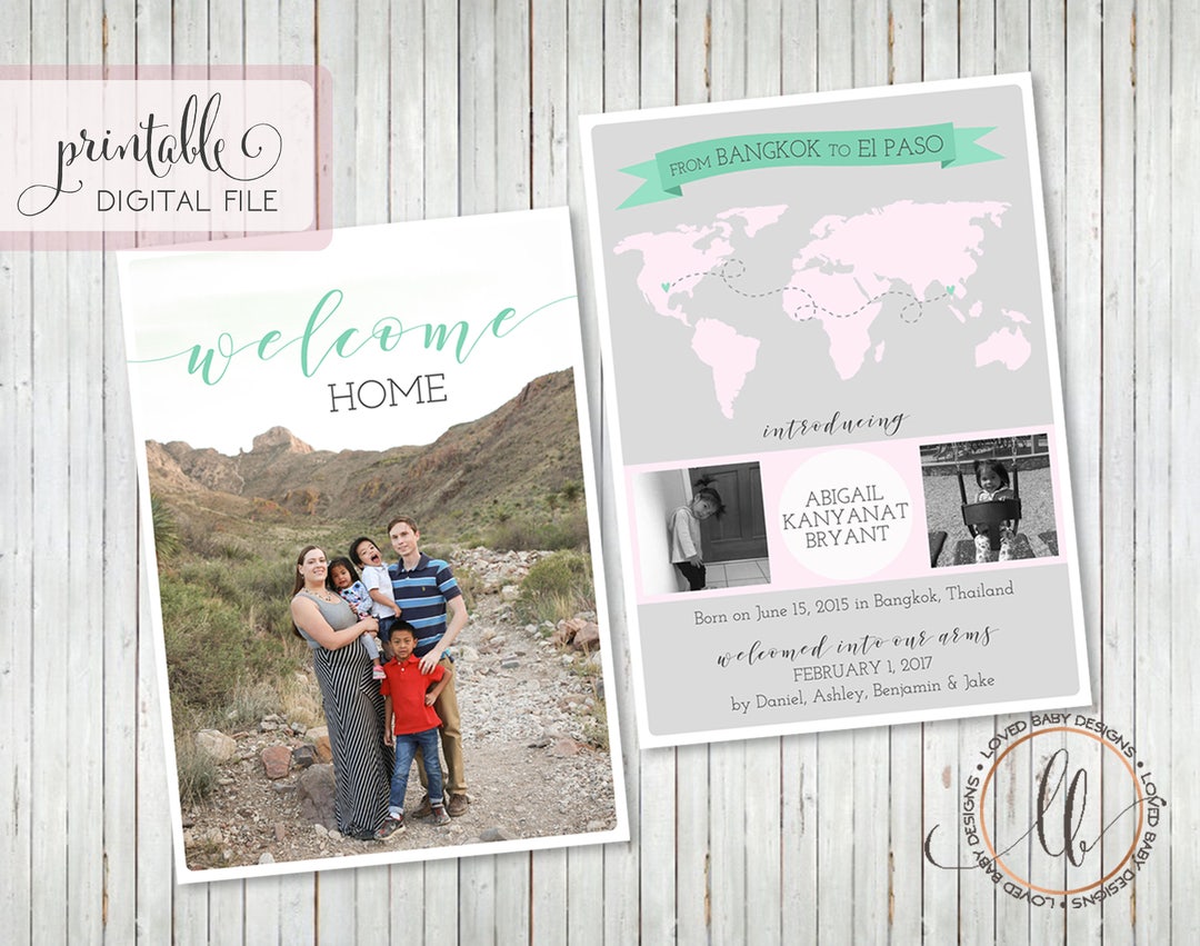 Adoption Announcement, International Adoption Announcement, New Baby ...