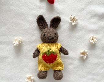 Knitted Cute Bunny is ready for a new home