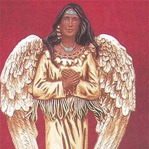 Native Standing Angel 9&quot; Ceramic Bisque, ready to paint
