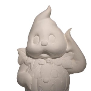 Ghost with Pumpkin Belly 10" Ceramic Bisque, Ready to Paint