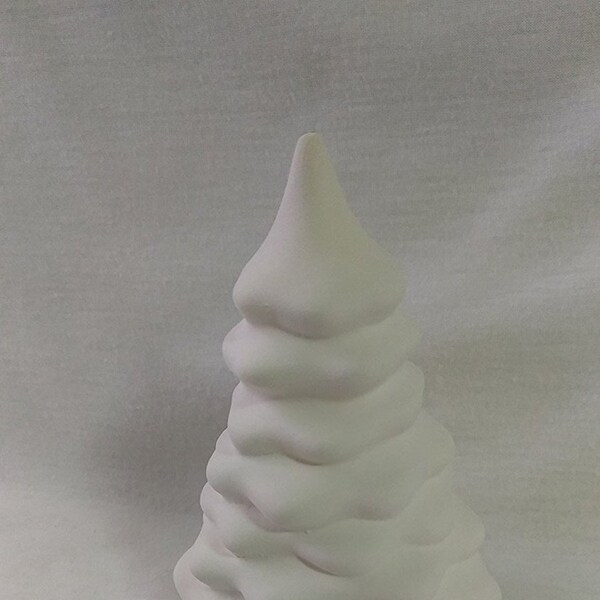 VIllage Small Tree 4 1/2" x 2 1/2" Ceramic Bisque, Ready To Paint  FREE SHIPPING