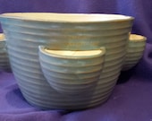 Glaze Finish Ceramic Strawberry Planter 6 quot deep and 9 quot diameter