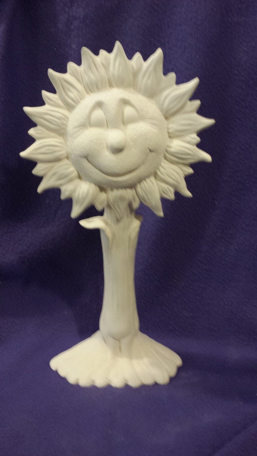 Tl 18" Susie Sunshine Sunflower Ready To Paint Ceramic Bisque