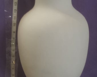 Gare 17" Xlg Vase ready to paint ceramic bisque, glazed inside
