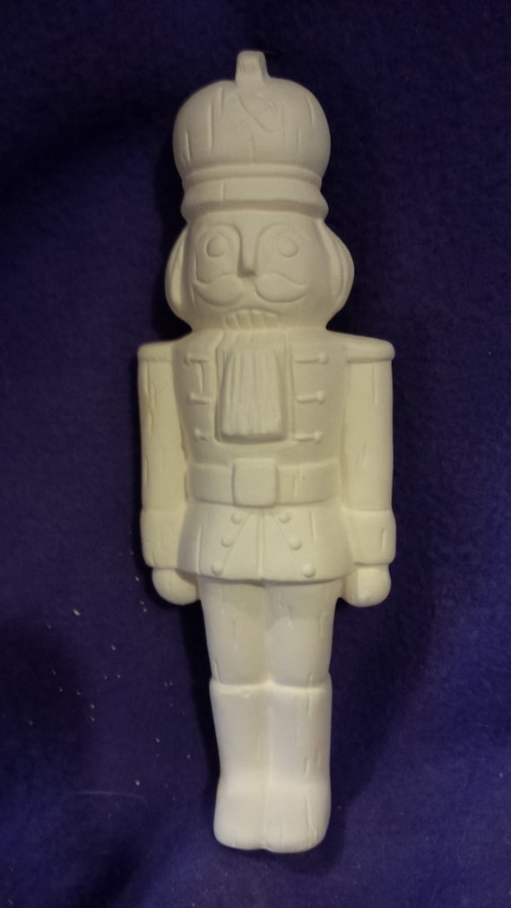 Nutcracker 6"  #2 ornament ready to paint ceramic bisque