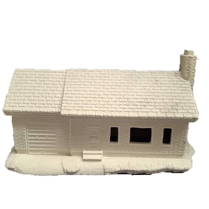 Ranch Village House 9&quot; x 4&quot; x 4&quot; ceramic bisque, ready to paint