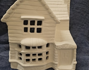 Bakery Village Shop Ready to Paint Ceramic Bisque