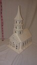 Village Church 12' x 7' ready to paint ceramic bisque 