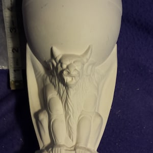 Gargoyle Goblet 9&quot; ready to paint ceramic bisque