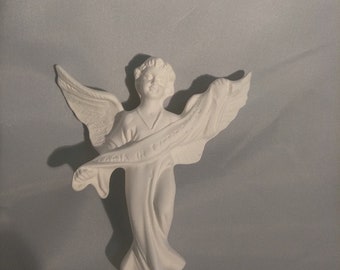 Angel 5" Ceramic Bisque, Ready To Paint   FREE SHIPPING