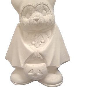 Bat Bear Girl 8" Ceramic Bisque, Ready to Paint