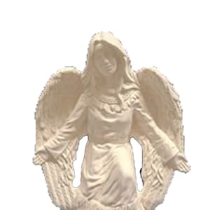 Kneeling Native Angel 8&quot;T Ceramic Bisque, Ready to Paint