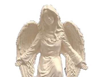 Kneeling Native Angel 8"T Ceramic Bisque, Ready to Paint