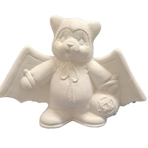 Bat Bear Boy 8" x 11" Ceramic Bisque, Ready to Paint