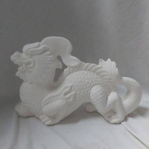 Winter Dragon 7" Ceramic Bisque Ready To Paint8 