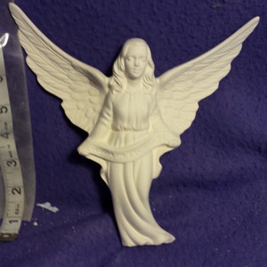 Angel for Nativity set  8" Ceramic Bisque, Ready To Paint