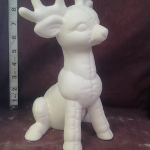 Kimple 1082 Softy Reindeer ready to paint 10" ceramic