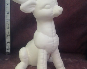 Kimple 1082 Softy Reindeer ready to paint 10" ceramic
