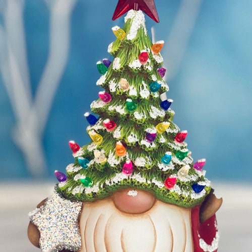 Christmas Tree With Cross Ceramic Bisque Ready To Paint