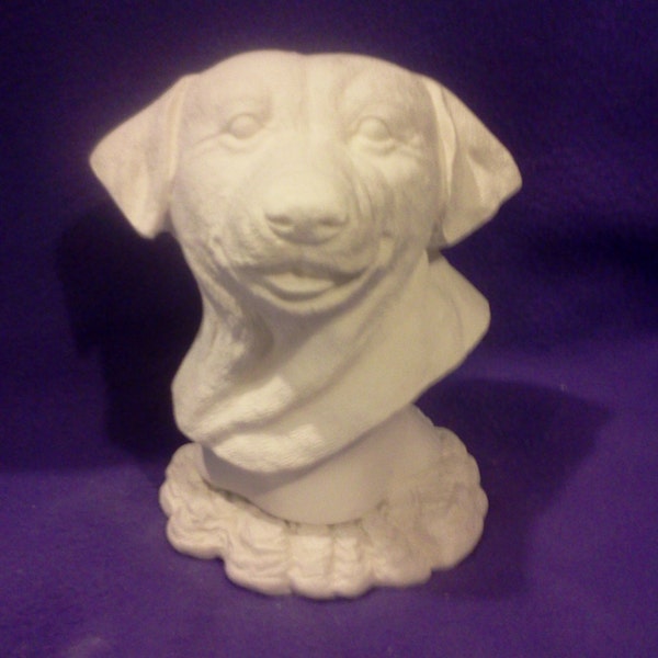 Nowells Labrador bust ready to paint