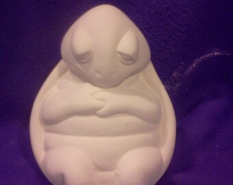 Sleeping Turtle ready to paint 7" ceramic bisque