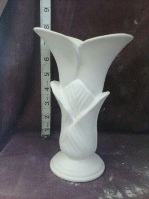 Home Décor Vases 8 ceramic bisque Byron Cali Lily vase ready to paint